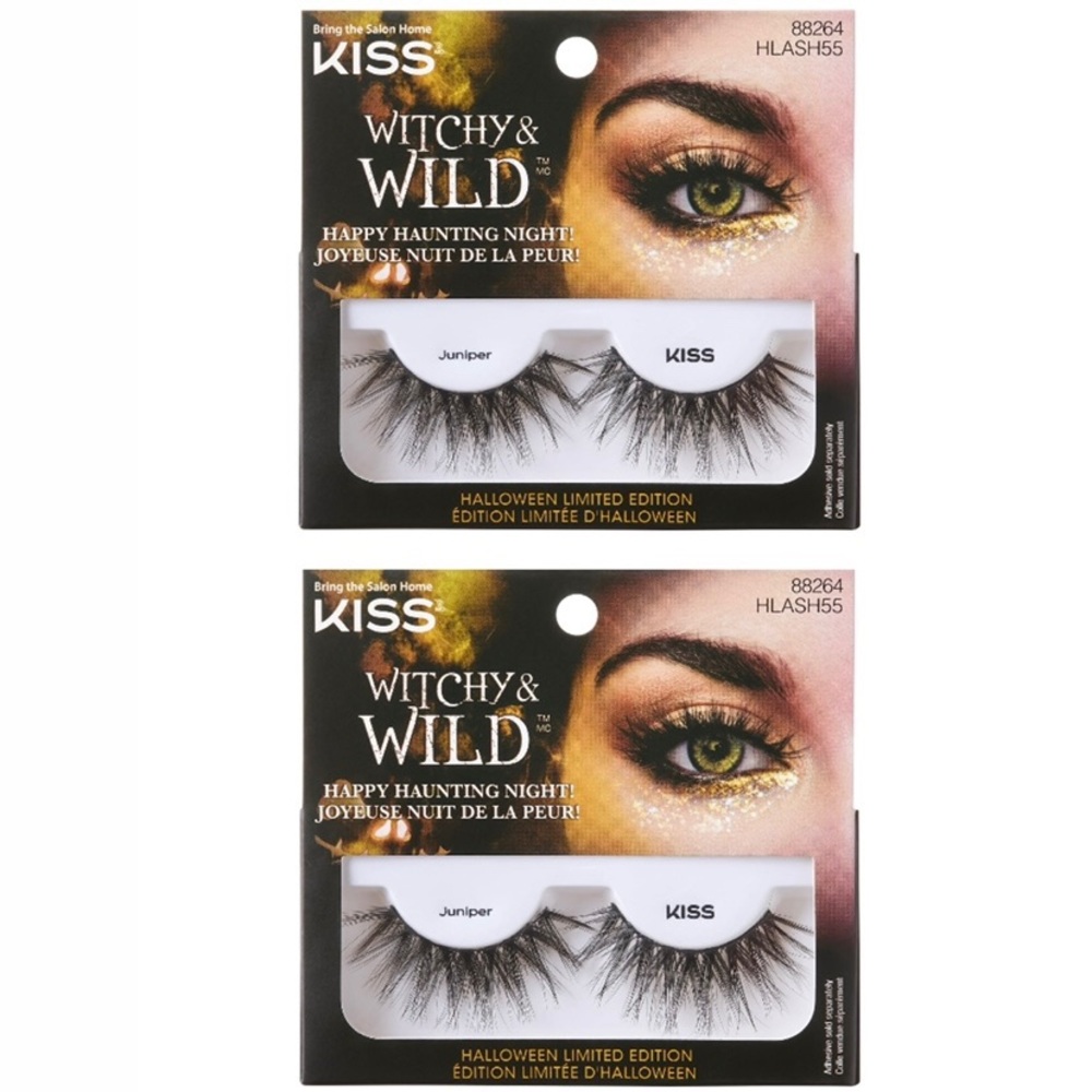 ✌🏼3/$30✌🏼LOT OF 2! Limited Edition Kiss Lashes Witchy & Wild Juniper (88264)